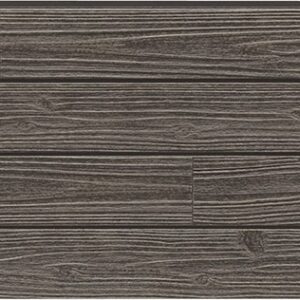 Panel de fachada FH4878U — Paneles de fachada KMEW con acabado de madera, Gris oscuro