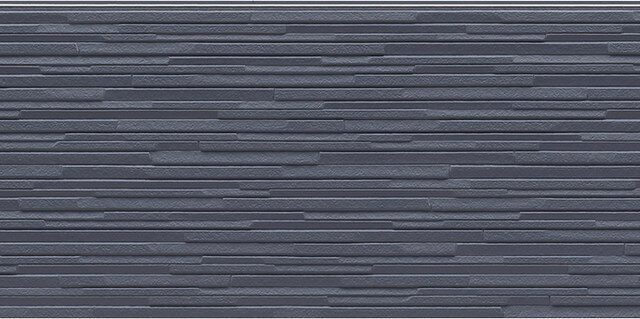 Panel de fachada FH4887U — Paneles de fachada KMEW con acabado de piedra, Gris oscuro