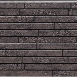 Facade Panel FH4937U — KMEW facade panels with brick finish, Dark Grey