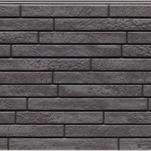 Facade Panel FH4938U — KMEW facade panels with brick finish, Dark Grey