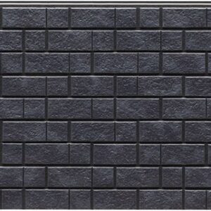 Panel de fachada FH7133U — Paneles de fachada KMEW con acabado de ladrillo, Gris oscuro