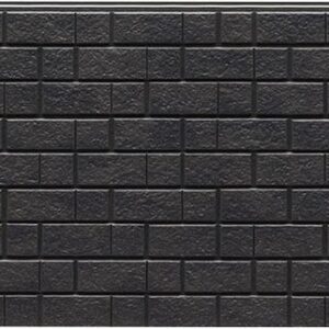 Panel de fachada FH7134U — Paneles de fachada KMEW con acabado de ladrillo, Gris oscuro