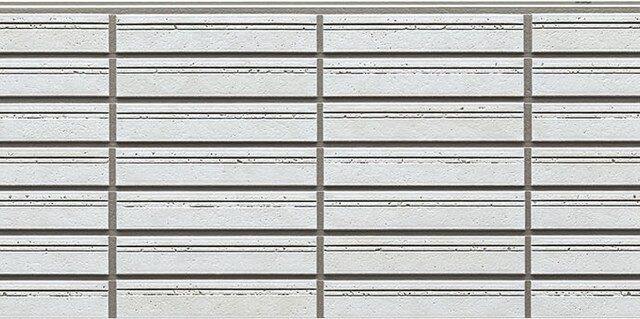 Panel de fachada FH7141A — Paneles de fachada KMEW con acabado de ladrillo, Gris claro