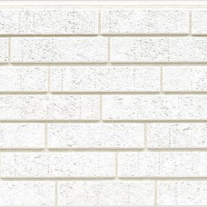 Panel de fachada FH7155A — Paneles de fachada KMEW con acabado de ladrillo, Blanco