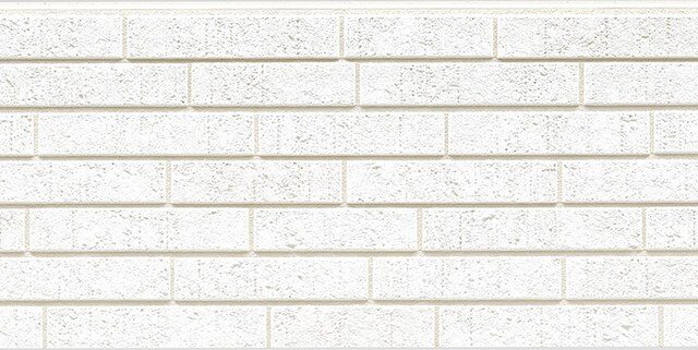 Panel de fachada FH7155A — Paneles de fachada KMEW con acabado de ladrillo, Blanco