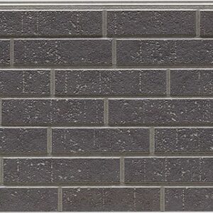 Facade Panel FH7158A — KMEW facade panels with brick finish, Dark Grey