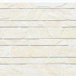 Panel de fachada FH7241A — Paneles de fachada KMEW con acabado de piedra, Blanco