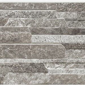 Panel de fachada FH7253A — Paneles de fachada KMEW con acabado de piedra, Gris