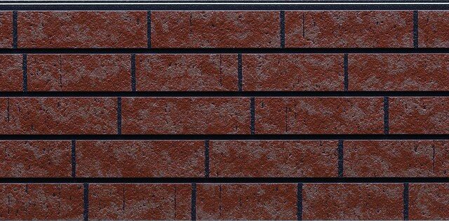 Panel de fachada HCW2324GC — Efecto ladrillo, Terracota