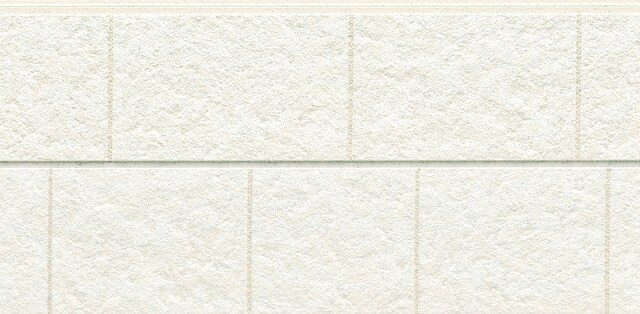 Panel de fachada HCW2331GC — Efecto piedra, Blanco