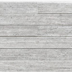 Panel de fachada HFH7431A — Paneles de fachada KMEW con acabado de madera, Gris claro