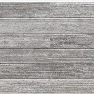 Panel de fachada HFH7435A — Paneles de fachada KMEW con acabado de madera, Gris