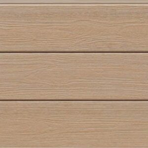 Panel de fachada HFH7451U — Paneles de fachada KMEW con acabado de madera, Marrón claro