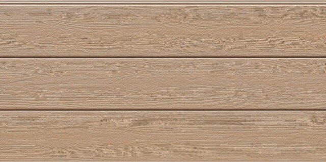 Panel de fachada HFH7451U — Paneles de fachada KMEW con acabado de madera, Marrón claro