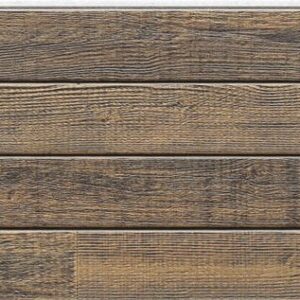 Panel de fachada HFH7522A — Paneles de fachada KMEW con acabado de madera, Marrón claro